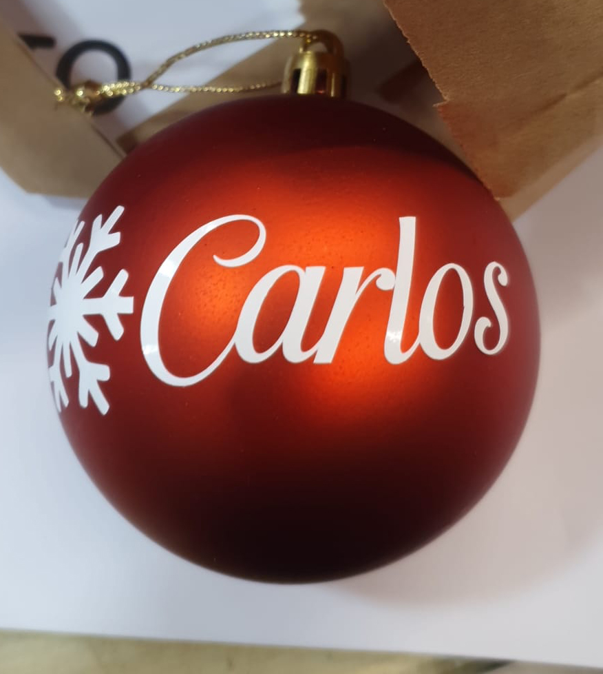 Bola de navidad personalizada